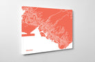 Honolulu City Street Map Print Feature Wall Art Poster