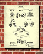 Saddle Blueprint Equestrian Patent Print Horse Riding Poster - OnTrendAndFab