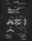 Saddle Blueprint Horse Riding Poster Equestrian Patent Print - OnTrendAndFab