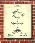 Horse Shoes Blueprint Equestrian Patent Print Riding Art Poster - OnTrendAndFab