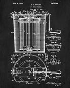 Ice Cream Maker Patent Print Kitchen Wall Art Blueprint Cafe Poster - OnTrendAndFab