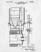 Ice Cream Making Patent Print Kitchen Wall Art Blueprint Cafe Poster - OnTrendAndFab