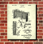 Ice Hockey Poster Goal Patent Print Sports Blueprint