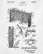 Ice Hockey Poster Goal Patent Print Sports Blueprint