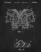 Ice Hockey Poster Pads Patent Print Sports Blueprint