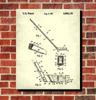 Ice Hockey Poster Stick Blueprint Sports Patent Print