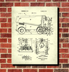Ice Hockey Poster Zamboni Ice Rink Machine Patent Print Sports Blueprint