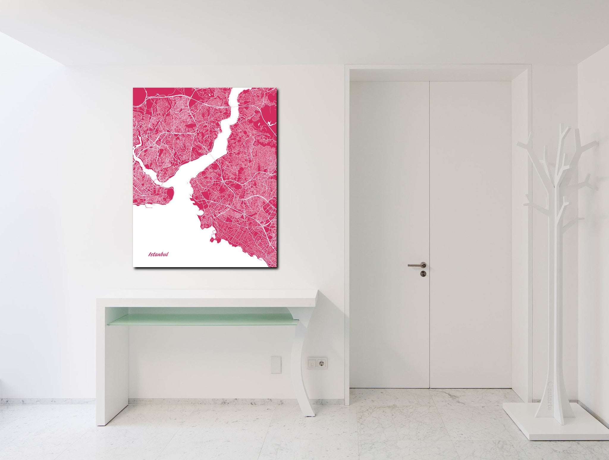 Istanbul City Street Map Print Modern Art Poster Home Decor - OnTrendAndFab