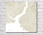 Istanbul City Street Map Print Modern Art Poster Home Decor - OnTrendAndFab
