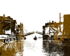 Buffalo Jack Knife Bridge Print City Landscape Poster Feature Wall Art
