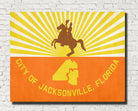 Jacksonville Florida City Flag Print