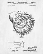Jet Engine Afterburner Patent Print Airplane Wall Art Aviation Poster