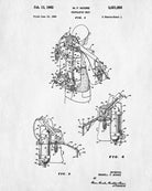 Jet Pack Blueprint Jetpack Patent Print Flying Wall Art Poster - OnTrendAndFab