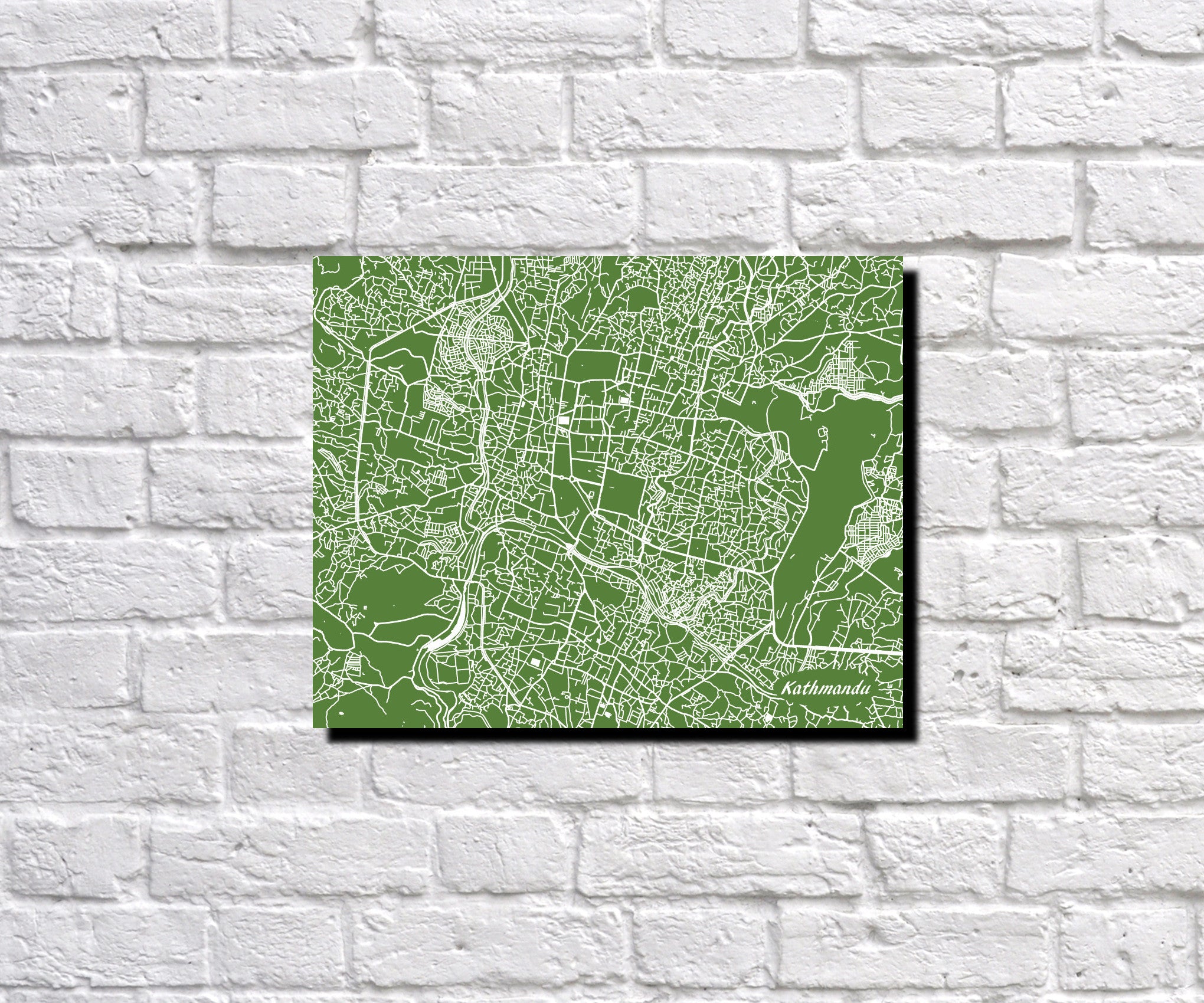 Macau City Street Map Print Modern Art Poster Home Decor