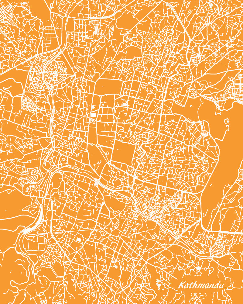 Macau City Street Map Print Modern Art Poster Home Decor