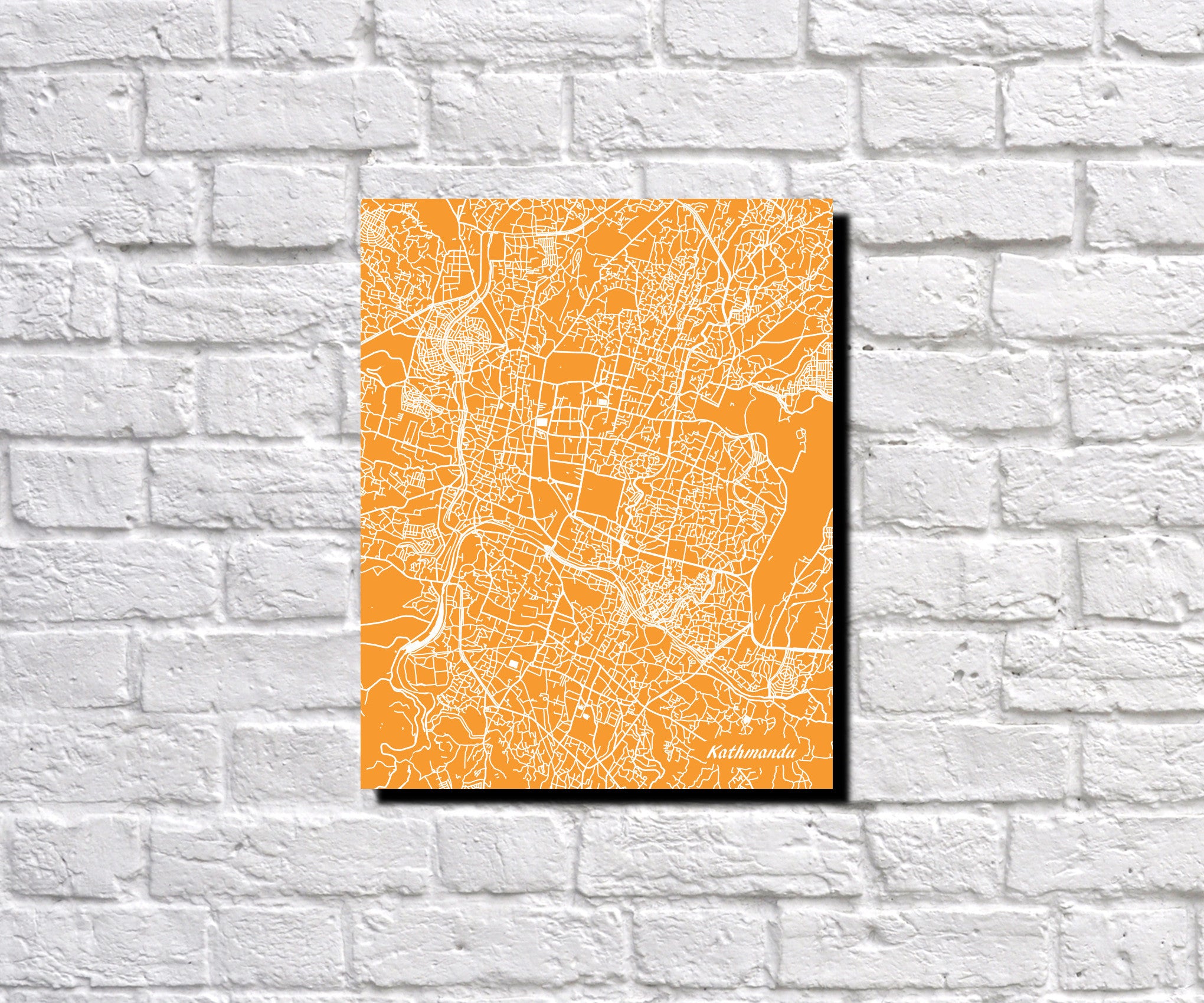 Macau City Street Map Print Modern Art Poster Home Decor