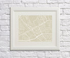 Kensington London City Street Map Print Feature Wall Art Poster