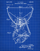Kettledrum Patent Print Orchestra Musical Instrument Wall Art Poster
