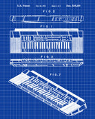 Keyboard Patent Print Music Wall Art Musician Poster