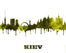 Kiev City Skyline Print Wall Art Poster Ukraine - OnTrendAndFab