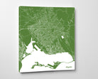 Kingston, Jamaica City Street Map Print Custom Wall Map
