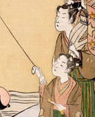 Suzuki Harunobu, Japanese Art Print : Kite Flying