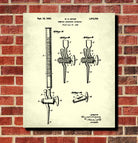 Science Poster, Laboratory Equipment Patent Print, Chemistry