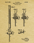 Science Poster, Laboratory Equipment Patent Print, Chemistry