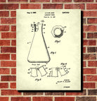 Laboratory Equipment Patent, Chemistry Print, Science Poster