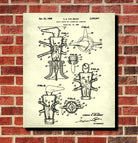 Laboratory Equipment Patent, Science Poster, Glassware Print