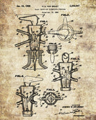 Laboratory Equipment Patent, Science Poster, Glassware Print