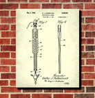 Laboratory Equipment Patent, Science Print, Glassware Poster
