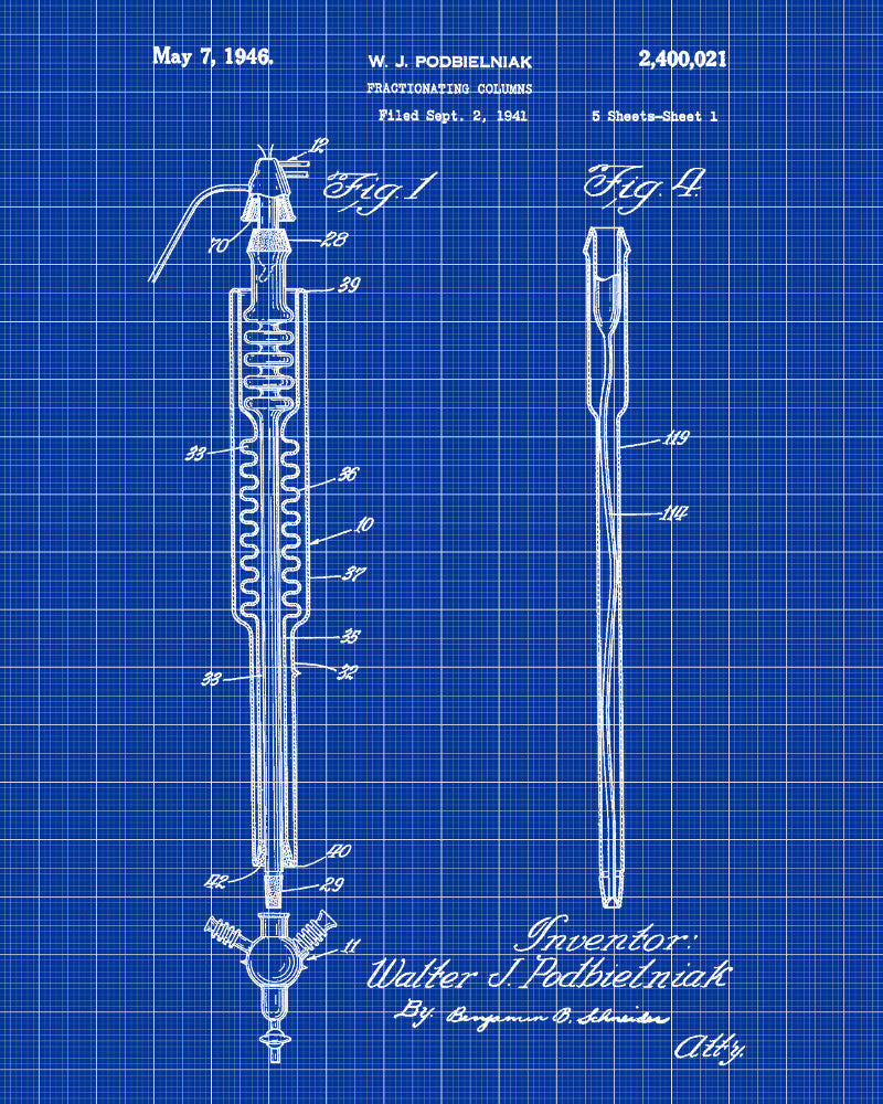 Laboratory Equipment Patent, Science Print, Glassware Poster