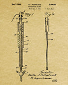 Laboratory Equipment Patent, Science Print, Glassware Poster