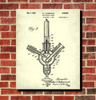 Laboratory Equipment Patent, Science Print, Glassware Poster
