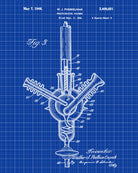Laboratory Equipment Patent, Science Print, Glassware Poster