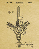Laboratory Equipment Patent, Science Print, Glassware Poster