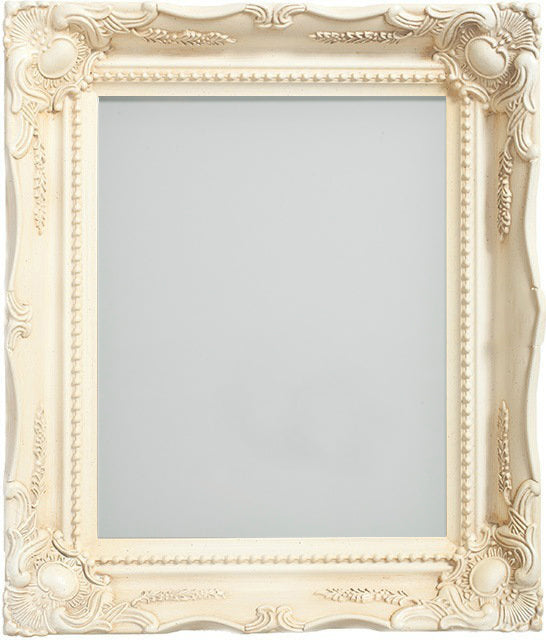 Cream Painted Swept Wooden Frames - Choice of Sizes - Landscape and Portrait Formats