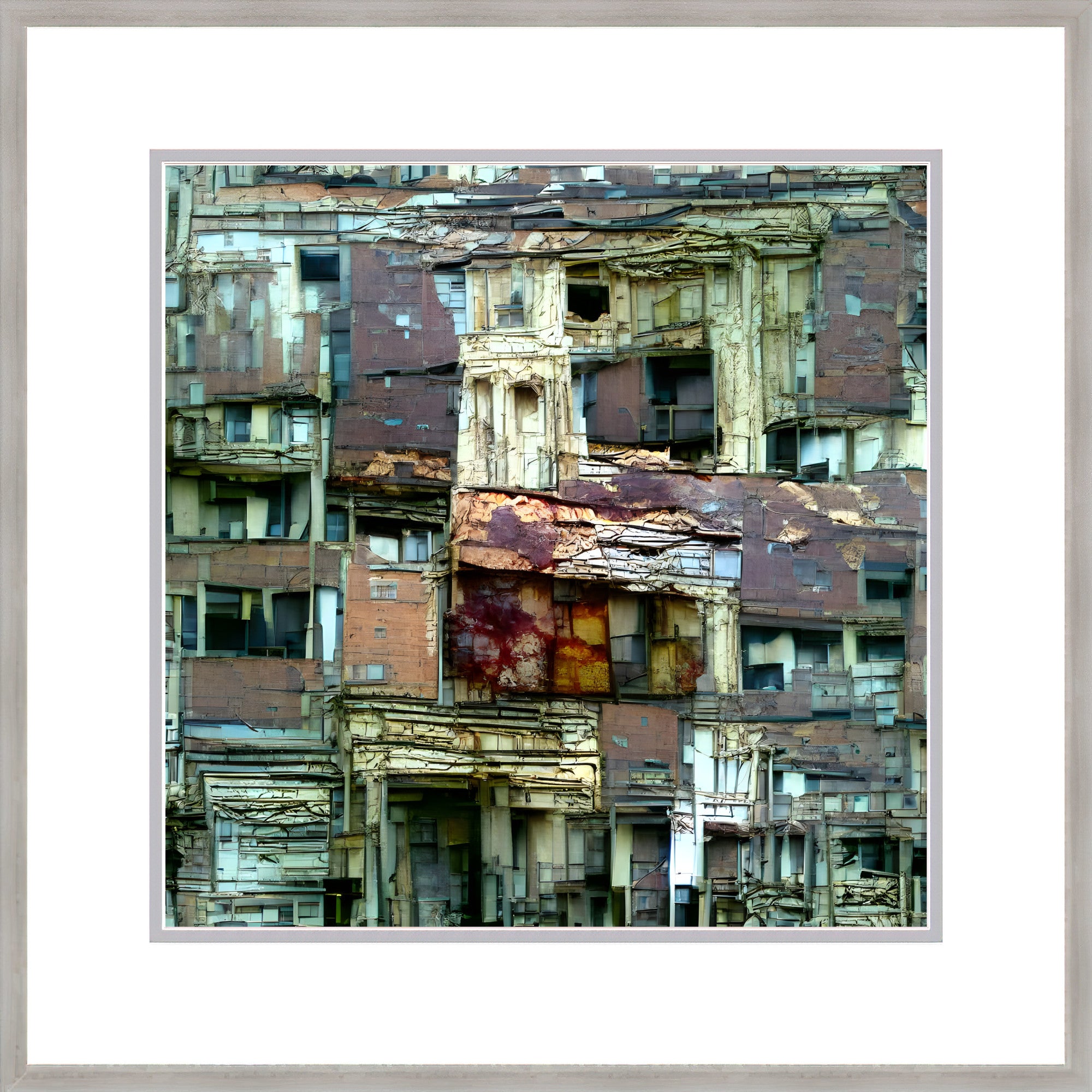 Last Favela, Framed Urban Abstract Fine Art Print