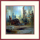 Last Suburb, Framed Urban Abstract Fine Art Print
