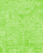 Las Vegas City Street Map Print Feature Wall Art Poster