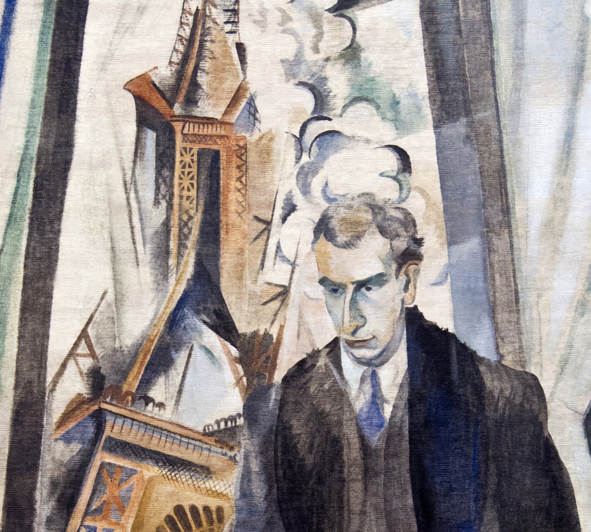 Robert Delaunay Fine Art Print, Portrait of Poet Philippe Soupault