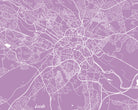 Leeds City Street Map Print Modern Art Poster Home Decor - OnTrendAndFab