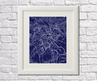 Leeds City Street Map Print Modern Art Poster Home Decor - OnTrendAndFab