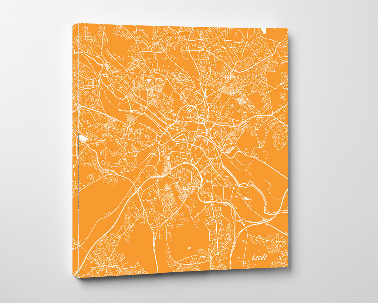 Leeds City Street Map Print Modern Art Poster Home Decor - OnTrendAndFab