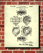 Lego Patent Print  Toy Room Poster Building Block Blueprint - OnTrendAndFab