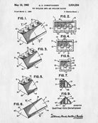 Lego Patent Print Toy Room Blueprint Building Block Poster - OnTrendAndFab