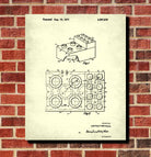 Lego Brick Patent Print Play Room Poster Building Blocks Poster