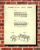 Lego Blueprint Toy Room Poster Building Bricks Patent Print - OnTrendAndFab