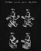 Lego Blueprint Play Room Poster Building Brick Patent Print - OnTrendAndFab